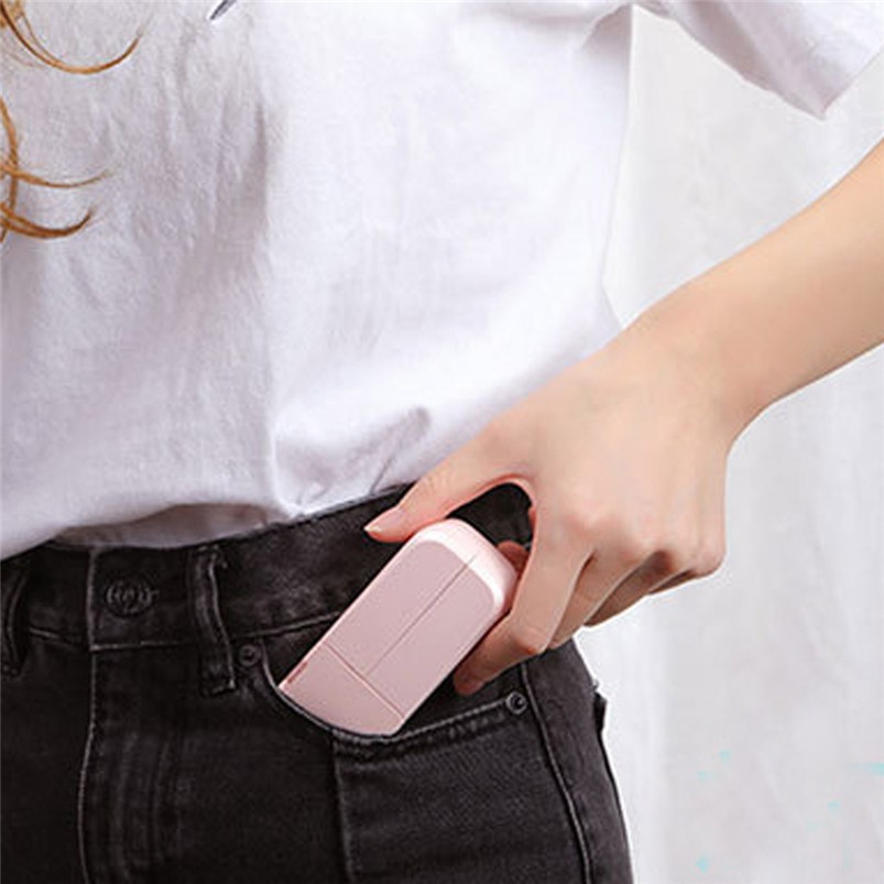 Quạt cầm tay mini 2 đầu tiện dụng