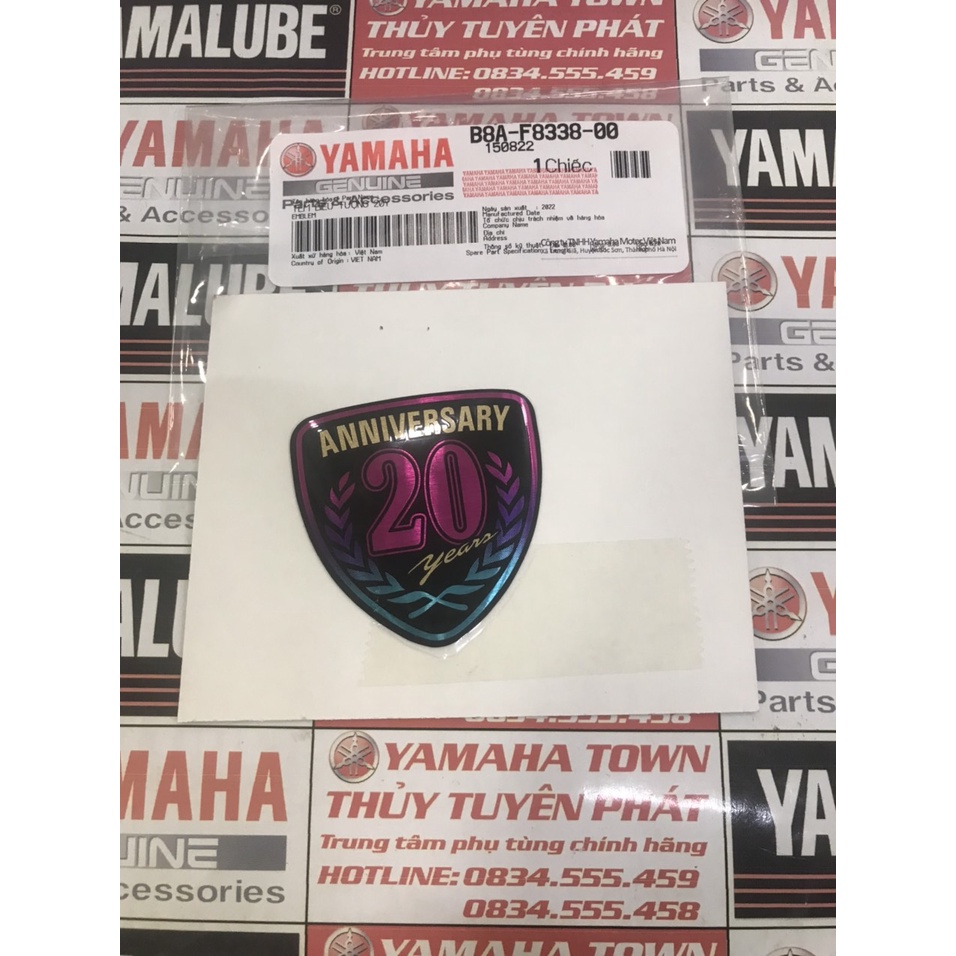 Tem Biểu Tượng Kỉ Niệm 20 Năm YAMAHA Siêu đẹp zin chính hãng