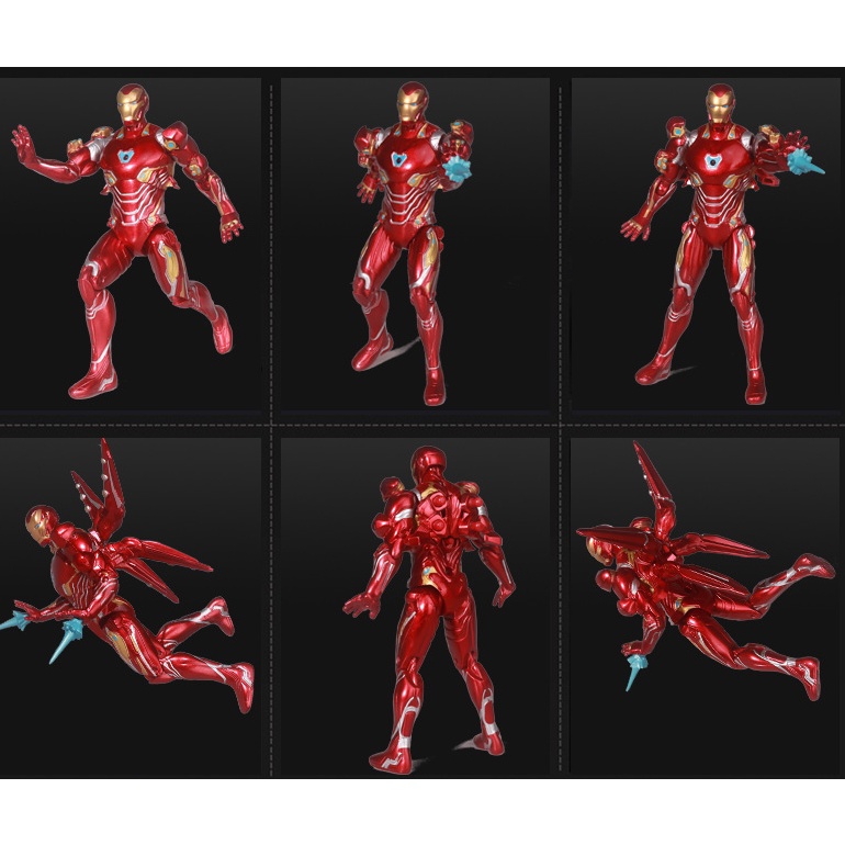 Mô hình nhân vật Iron Man 85 Avengers 2 Captain America khớp chuyển động được để trang trí