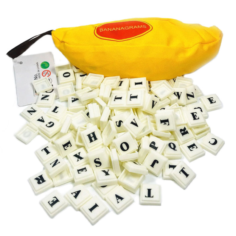 Bộ Trò Chơi Bananagrams Crossword Vui Nhộn Cho Gia Đình