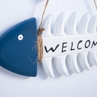 Biển Welcome hình xương cá