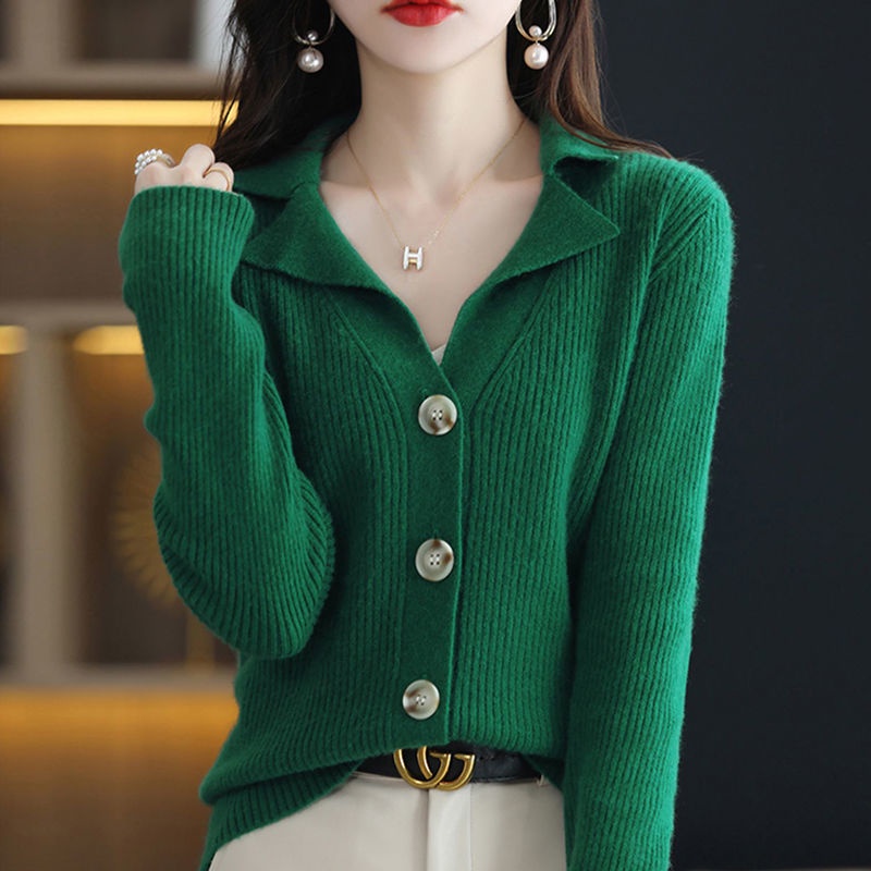 Áo Sweater Tay Dài Thời Trang Trẻ Trung 195286 Áo Dệt Kim Dáng Rộng Phong Cách Hàn Quốc