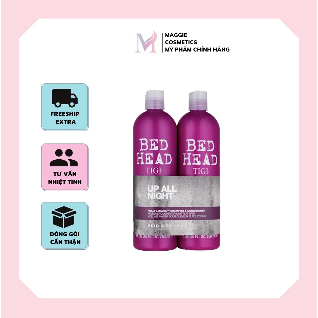 CẶP DẦU GỘI XẢ TIGI FULLY LOADED SHAMPOO &amp; CONDITIONER