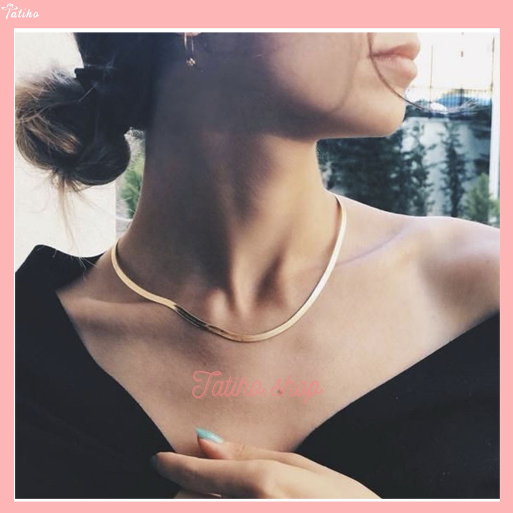 [Hàng Xịn, Giá Tốt] Vòng Cổ, Dây Chuyền Làm Aó Thép Titan Không Gỉ Sang Trọng Phong Cách Châu Âu &amp; Mỹ  - Mã CD001