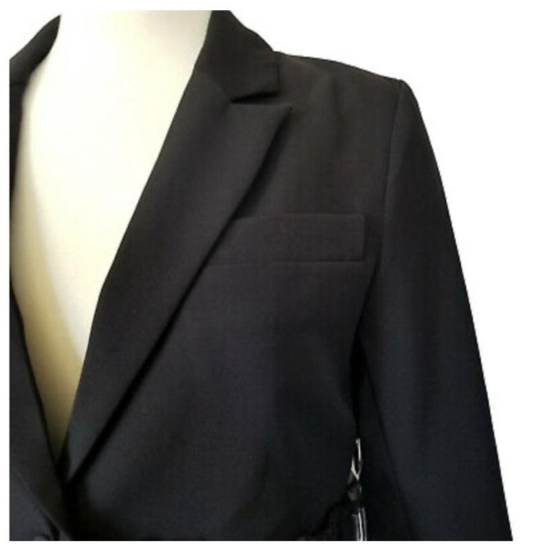Áo Blazer phối voan SIMPLY  bigsize