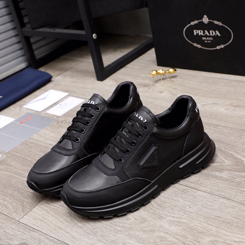 Giày thể thao/sneaker nam Prada da thật cao cấp phong cách thoải mái năng động