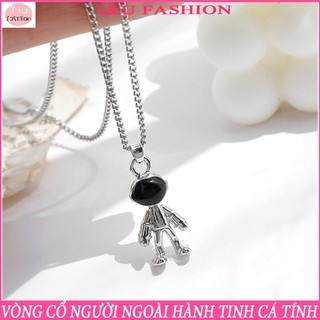 Dây chuyền , vòng cổ UNISEX người ngoài hành tinh bản lớn cá tính cho Nam Nữ chất liệu kim loại với dây đeo dài VC-39