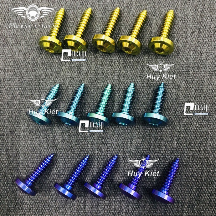 Combo 5 Ốc Xoắn Titan GR5 (100% Titan) 5ly Gắn Dàn Áo Yamaha Như Exciter, Sirius, Jupiter... MS3391