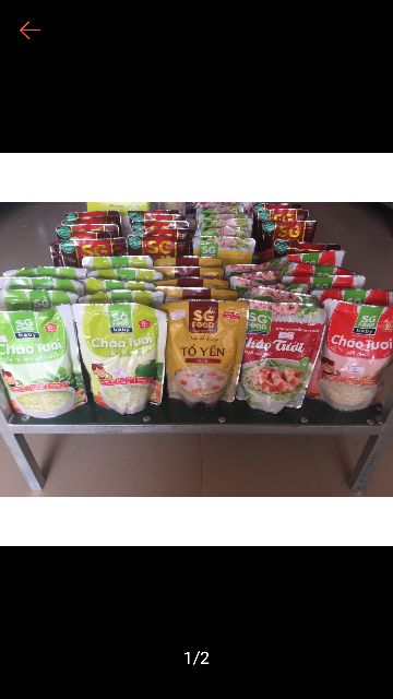 Combo 22 gói cháo tươi nhiều vị cho bé SG food