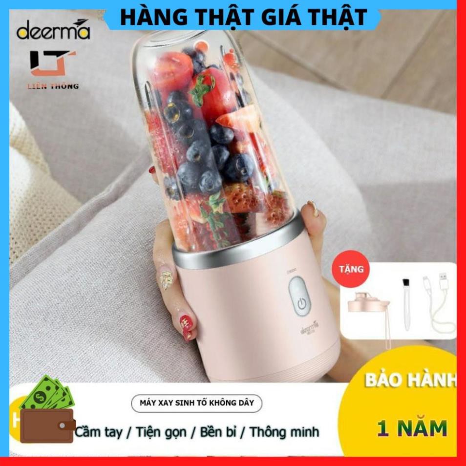 Máy Xay Sinh Tố Cầm Tay Xiaomi Deerma Không Dây Xay Trái Cây Xay Thịt Bằm Đồ Ăn Dặm Cho Trẻ Nhỏ  [HÀNG XỊN]