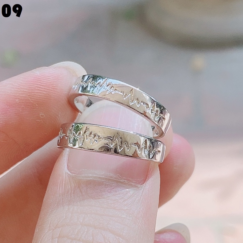 Nhẫn cặp đôi nam nữ MIOCO NB09, thời trang thiết kế hở dễ dàng điều chỉnh kích cỡ, sang trọng tình yêu mẫu mới