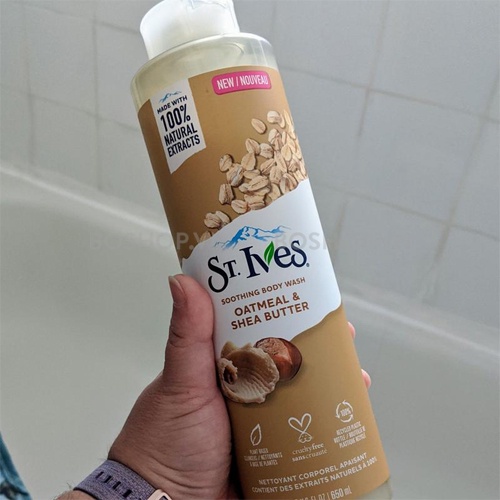 SỮA TẮM TẨY TẾ BÀO CHẾT ST. IVES OATMEAT &amp; SHEA BUTTER SOOTHING BODY WASH 650ML CHÍNH HÃNG - 9308