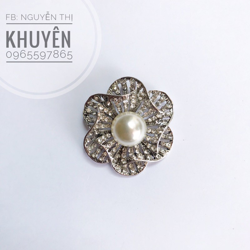 Phụ kiện mạ kim mặt dây chuyền hình hoa