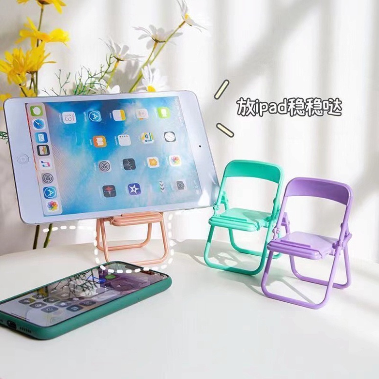 Giá Đỡ Điện Thoại Hình Ghế Xếp Màu Pastel Xinh Xắn - Kệ Điện Thoại