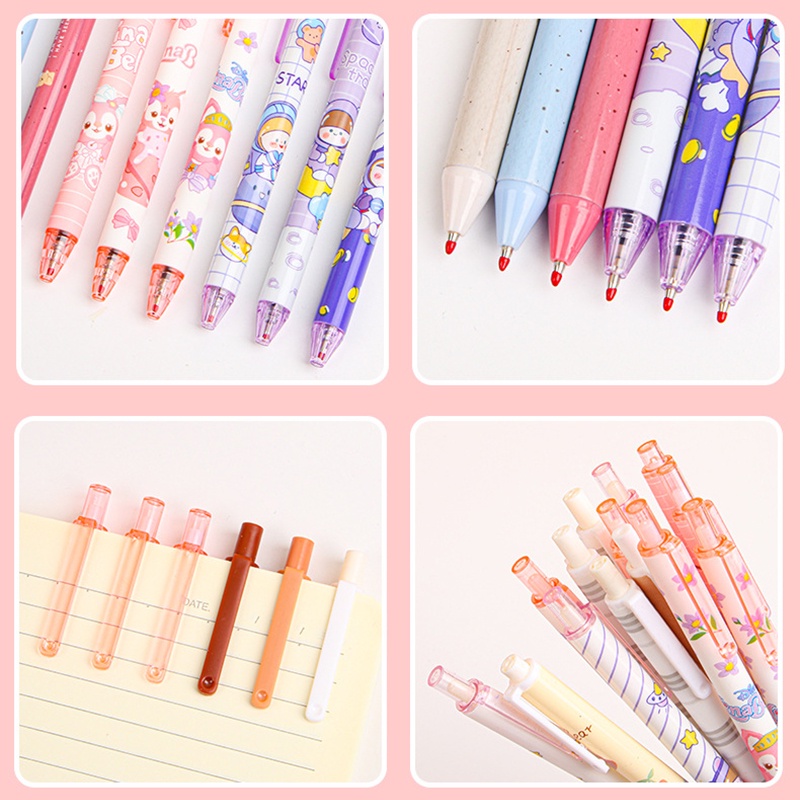 Bút Bi Mực Đen Ngòi 0.5mm Có Thể Thu Gọn Tiện Dụng Cho Nam Và Nữ