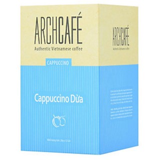 Cappuccino Dừa Archcafe cà phê hòa tan hộp 12 gói