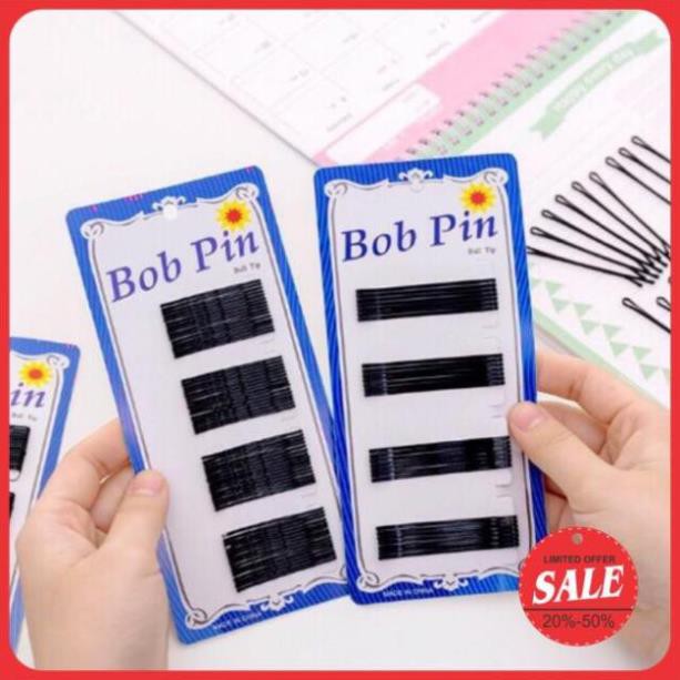 Vỉ kẹp tóc ghim tăm đen