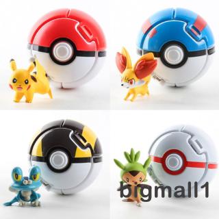 Quả cầu pikachu bằng nhựa đủ màu sắc đồ chơi vui nhộn cho bé