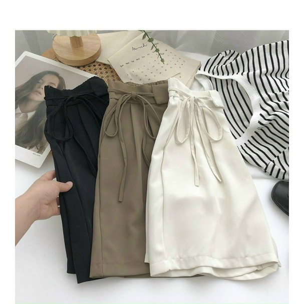 Quần short dây rút chất tuyết mưa mới phong cách Hàn Quốc