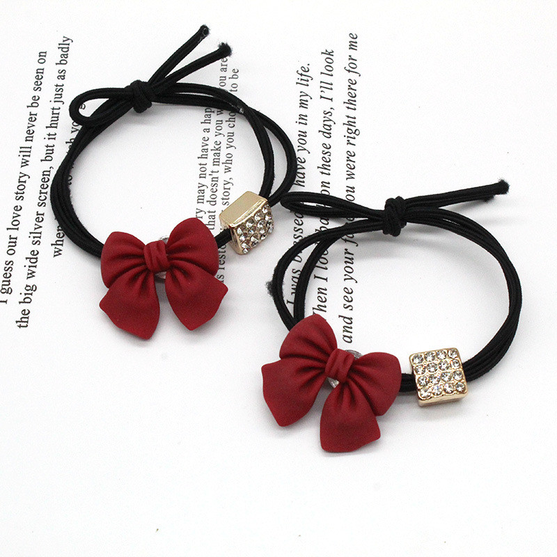 Dây Buộc Tóc Đính Nơ Xinh Xắn Thời Trang Cho Nữ