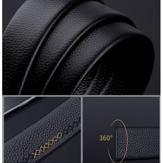 Thắt Lưng Nam Dây Nịt Nam Da Bò Cao Cấp khóa Tự động hàng hiệu WILLIAMPOLO - Kingshop Nhập W2