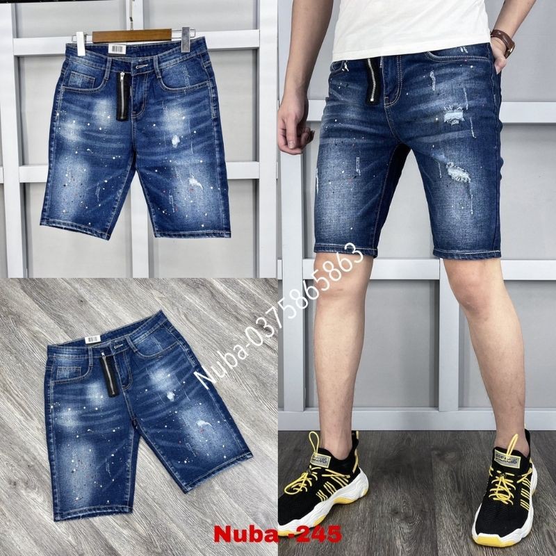 Quần short jean nam mẫu mới đẹp giá rẻ,quần bò TCS 245