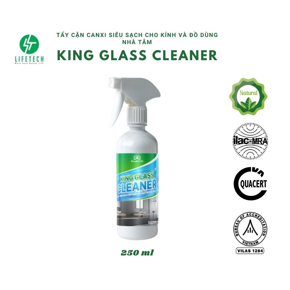 Tẩy cặn ca.nxi kính KingGlass Cleaner 500 ml EcoAirVN LifetechStore