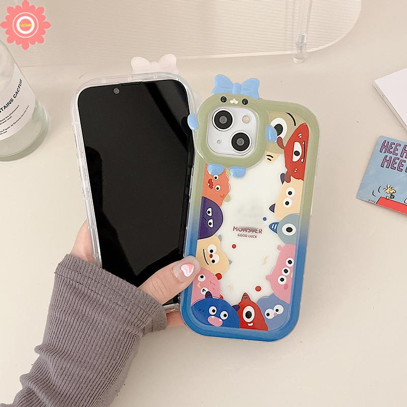 Ốp Điện Thoại Mềm Chống Sốc Hình Quái Vật 3D Cho IPhone 11 XR 7 8 14 Plus 12 13 14 Pro MAX 7Plus 6 6S X XS MAX SE 2020