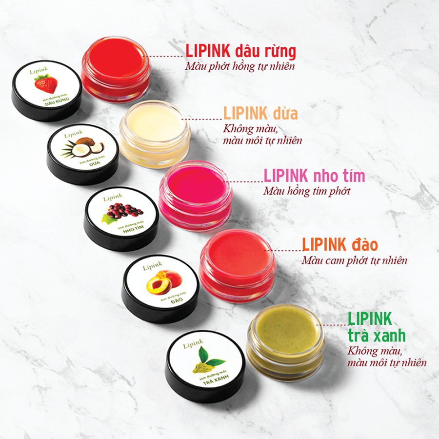 Son dưỡng môi LIPINK - Son dưỡng có màu - Dưỡng môi mềm căng mịn tự nhiên, ngăn ngừa khô môi, bong tróc, thâm sạm môi | BigBuy360 - bigbuy360.vn