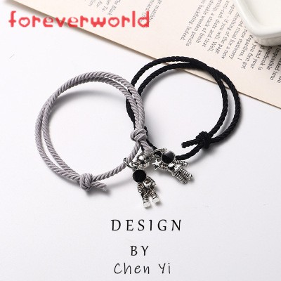 Set 2 Vòng Tay Bện Dây Có Nam Châm Mặt Hình Phi Hành Gia Cho Cặp Đôi | BigBuy360 - bigbuy360.vn