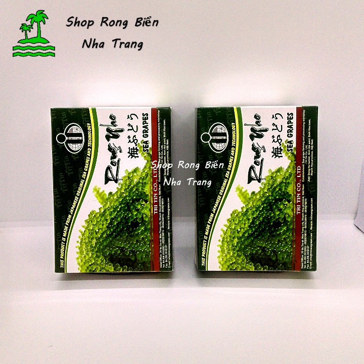 (ÁP MÃ FSS03Jan Hoàn 10% Xu) Rong nho tách nước Trí Tín 2 hộp 200g 10 gói - Video ngâm 1 gói