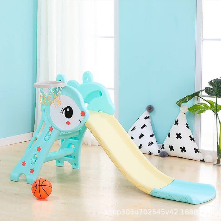 Cầu Trượt Cho Bé có bóng rổ