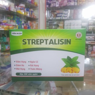 Viên ngậm Streptalisin, Giảm ho, đau họng, ngứa cổ