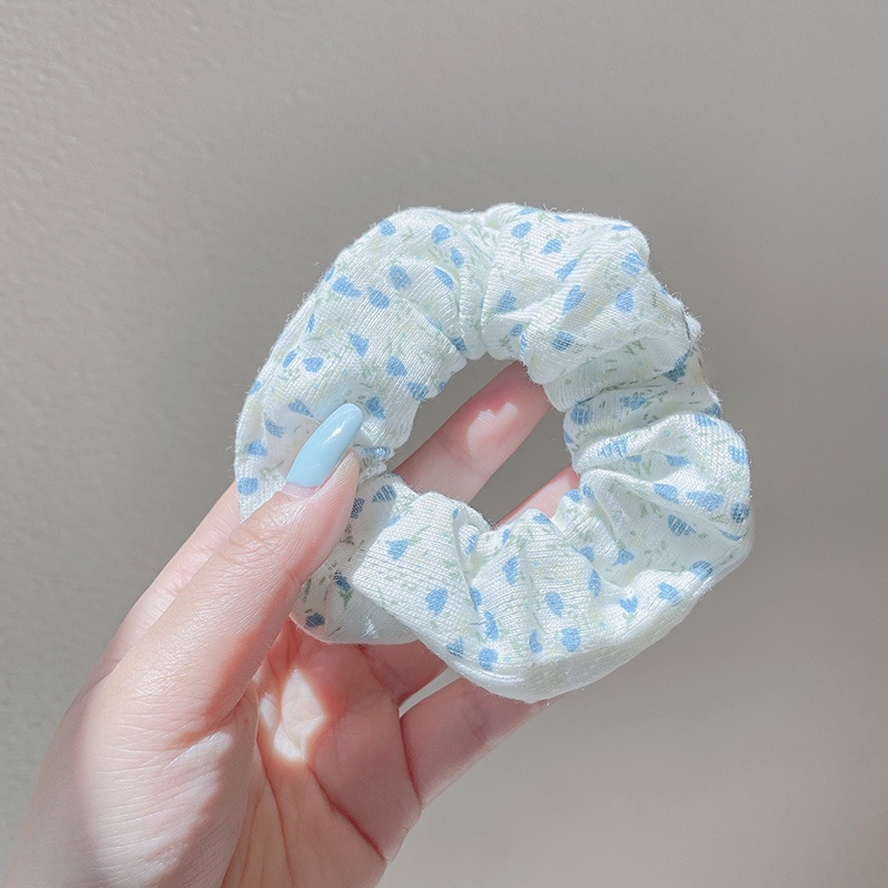 Dây Cột Tóc Cao Su Co Giãn Màu Trắng Đơn Giản