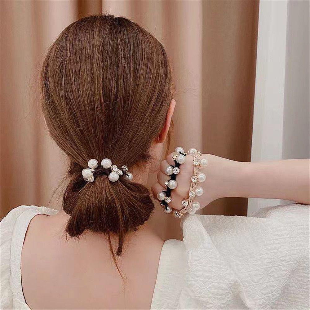 Dây Cột Tóc Đính Hạt Thời Trang Cho Nữ|Băng Đô Cao Su Thiết Kế Độc Đáo