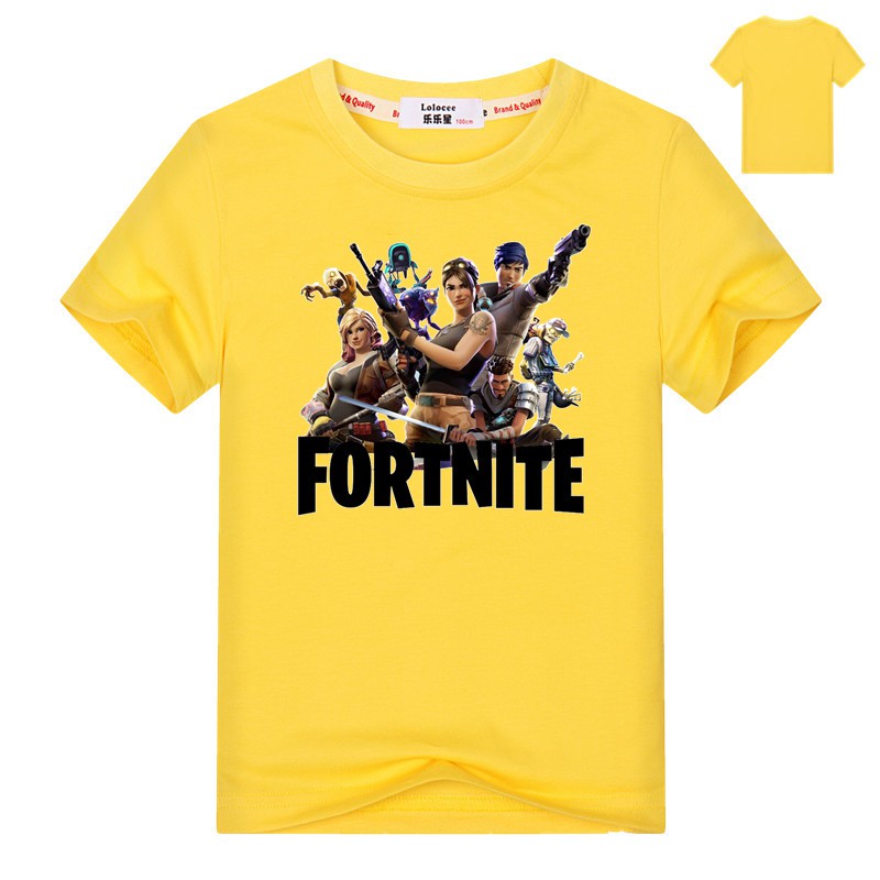 Áo Thun Tay Ngắn In Chữ Fortnite Cho Bé Trai Từ 5-14 Tuổi