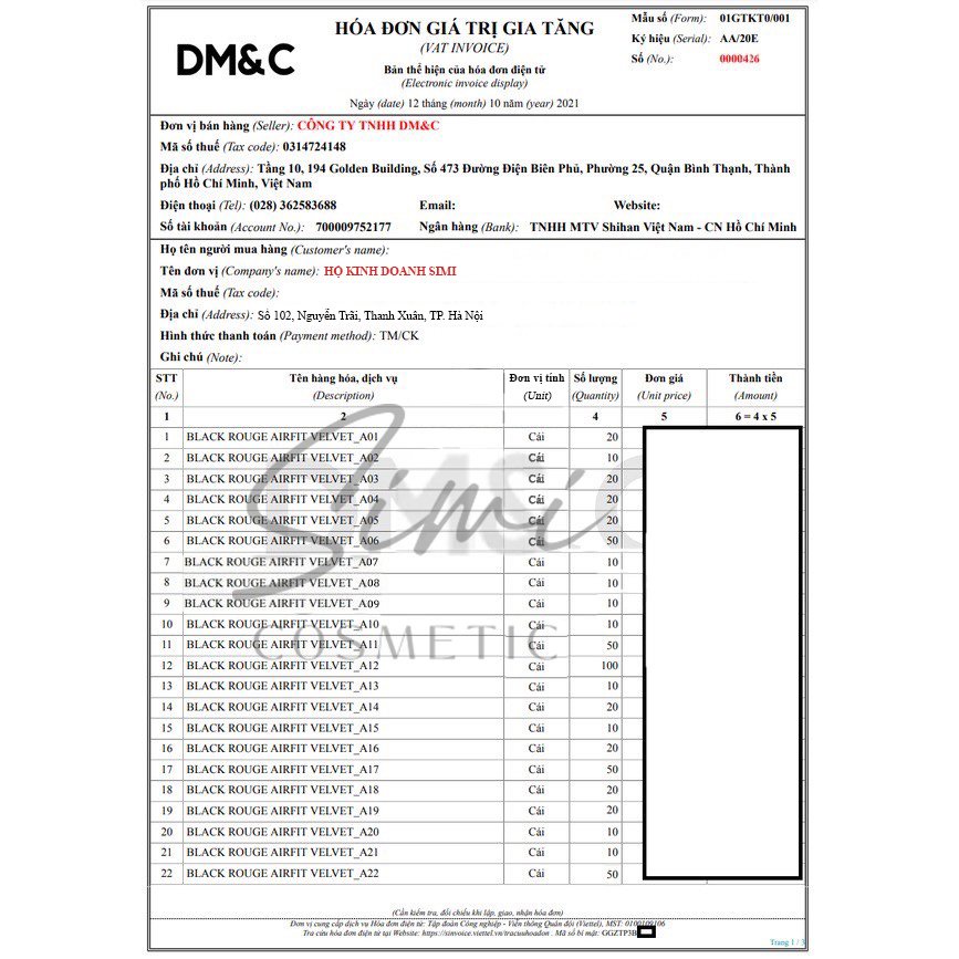 Son Kem Lì Black Rouge Air Fit Velvet Tint Hàn Quốc