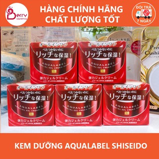 Set Kem dưỡng Shiseido Aqualabel Special Gel Cream tặng tinh chất/ mặt nạ trắng da