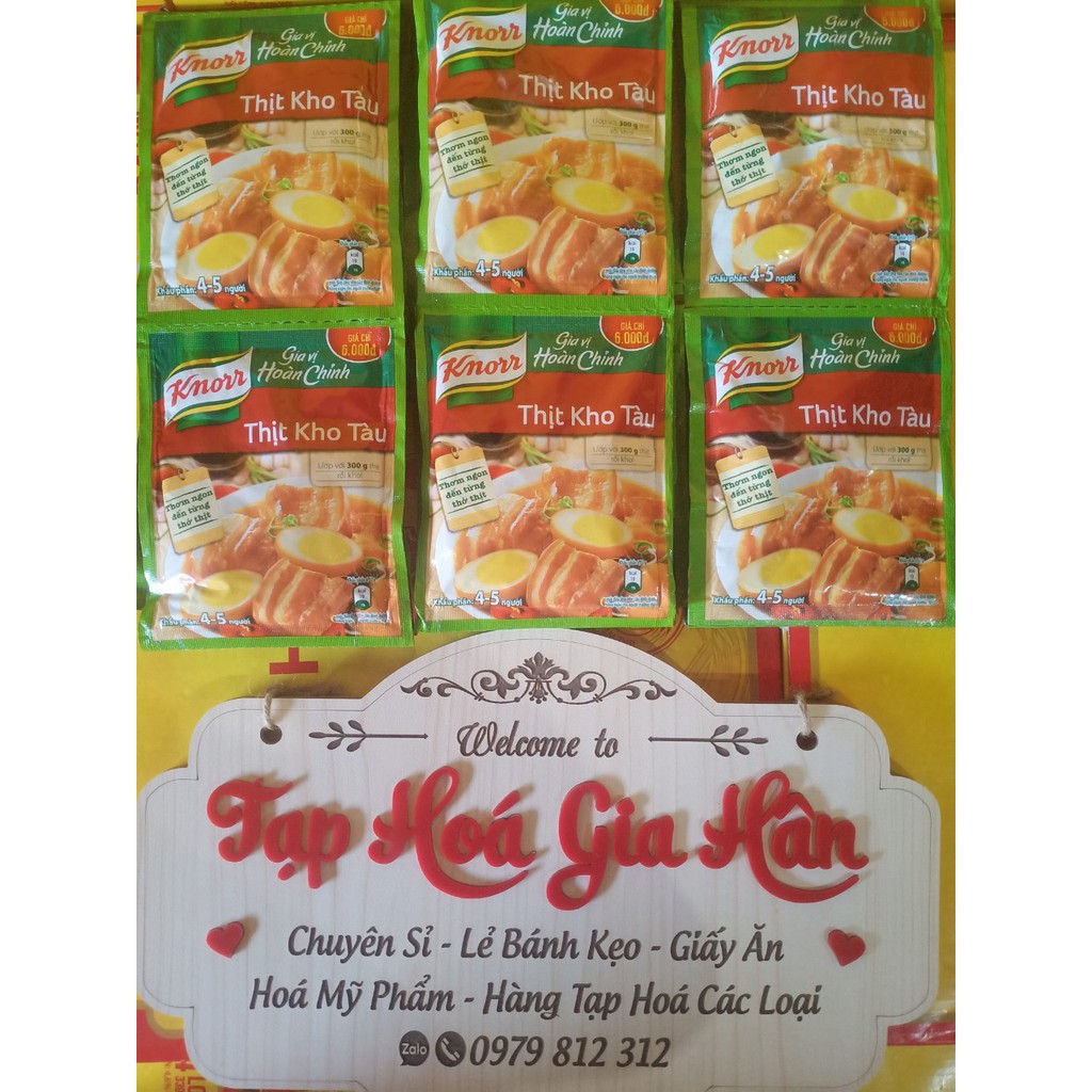 Combo 2 gói Gói Thịt Kho Và Cá Kho Knorr 28g/gói