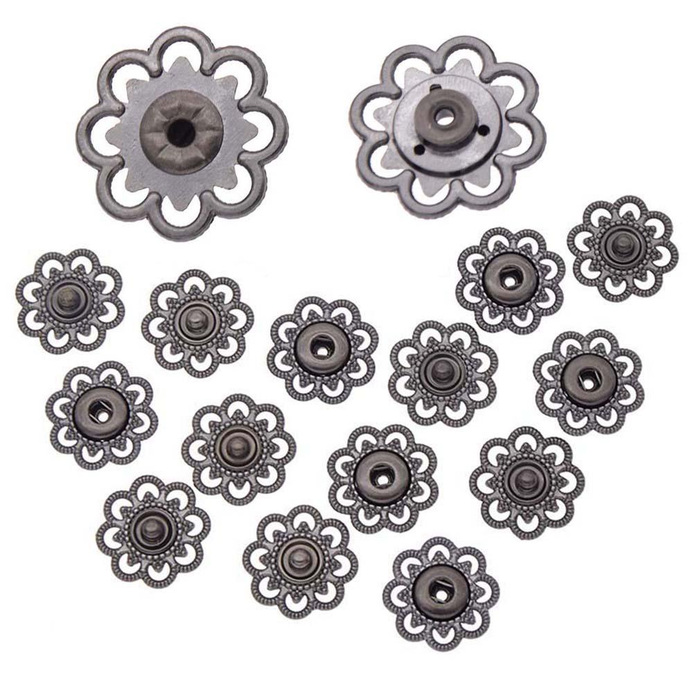 YIYU Nút Áo Khoác Hình Bông Hoa 23mm