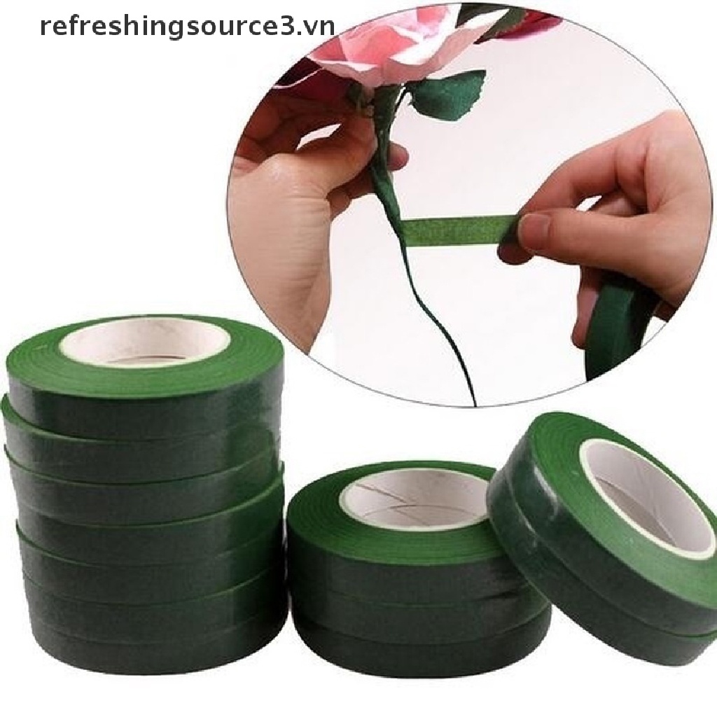 Cuộn Băng Keo Giấy 30m Màu Xanh Lá Cây Dùng Trang Trí DIY