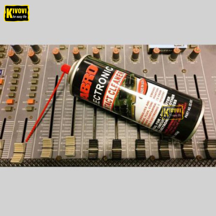 Chai Xịt Vệ Sinh Mạch Điện Tử Abro Electronic 165g Mỹ Xịt Chống Gỉ/ Máy Vi Tính/ Thiết Bị Âm Thanh / Công Tắc - Kivovi