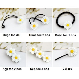 [Hot] Buộc tóc , cài tóc hoa cúc Hàn Quốc