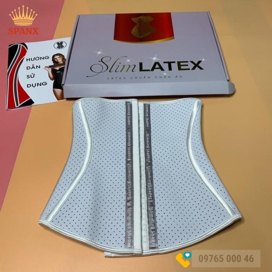 Đai gen nịt bụng latex giảm eo 9 xương có lỗ thoáng khí xuất Nhật cao cấp