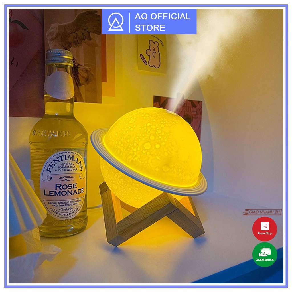 Đèn Ngủ Mặt Trăng Cực Xinh - Đèn Phun Sương Tạo Ẩm Cho Phòng Điều Hòa