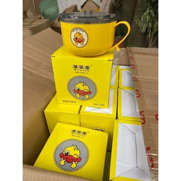 Ca nấu mì,đựng canh vịt vàng thiết ngộ nghĩ, có nắp ruột inox rất tiện lợi