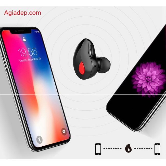 Tai nghe không dây Bluetooth Havit (Âm thanh HiFi) Hàng công nghệ mới của Agiadep (Màu đen)