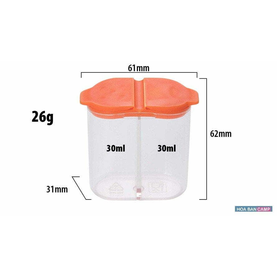 Bộ Lọ Đựng Gia Vị 2 Ngăn Fire Maple