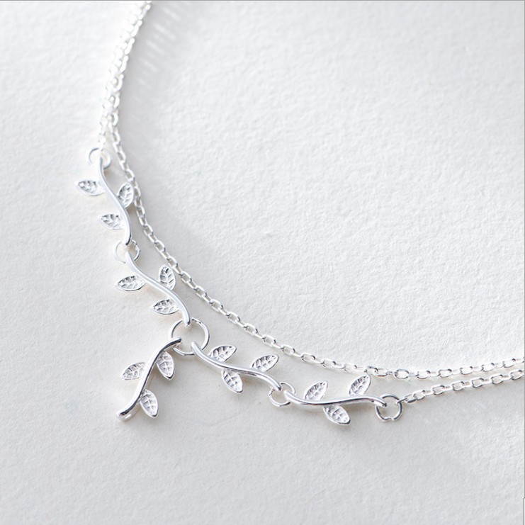 Lắc Tay Bạc Nữ Nhành Lá Đơn Giản Đẹp L-1594-Trang Sức Bảo Ngọc Jewelry | BigBuy360 - bigbuy360.vn