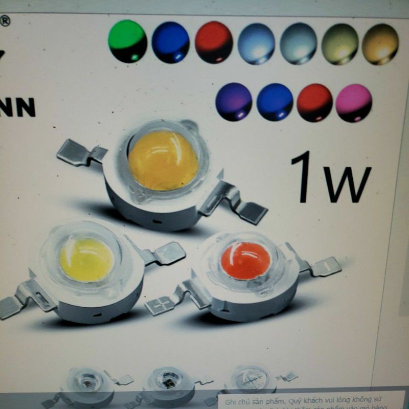 led 1w các màu